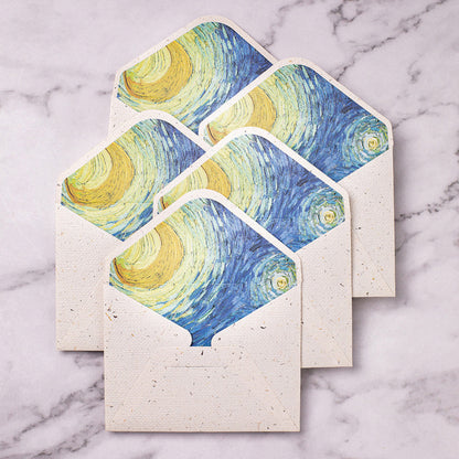 Vintage Artistic Envelopes of Van Gogh Paintings