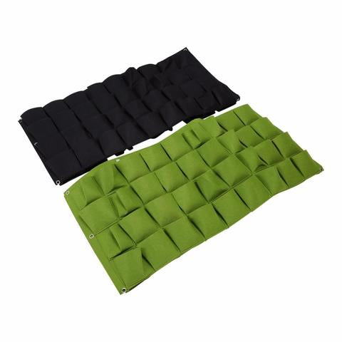 Felt Plant Wall Pocket - Vertical Green Wall Decor
