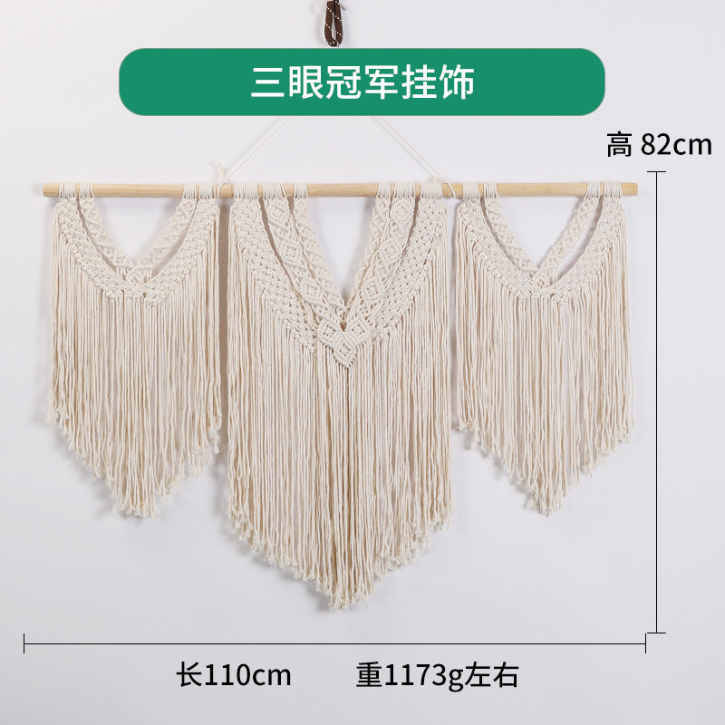 Bohemian DIY Cotton Rope Tapestry Wall Decor