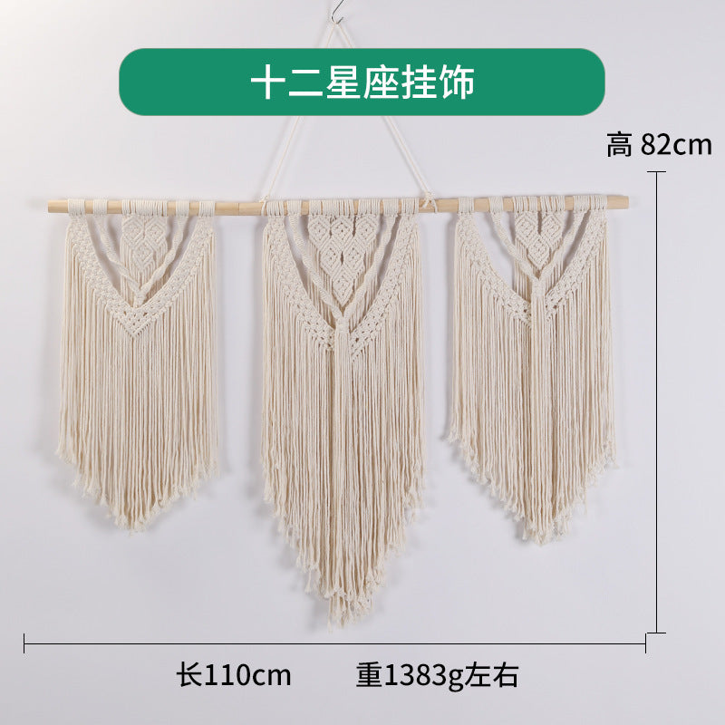 Bohemian DIY Cotton Rope Tapestry Wall Decor