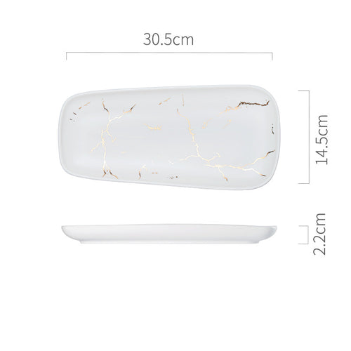 Nordic Style Fish Plate - Creative Ceramic Dish