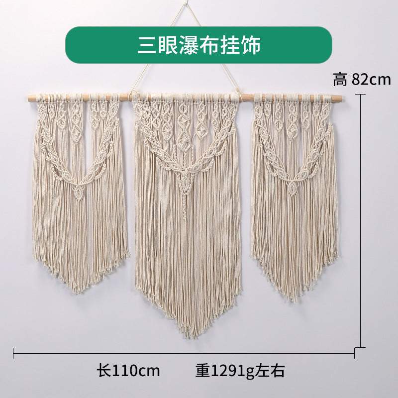 Bohemian DIY Cotton Rope Tapestry Wall Decor