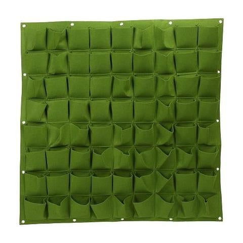 Felt Plant Wall Pocket - Vertical Green Wall Decor