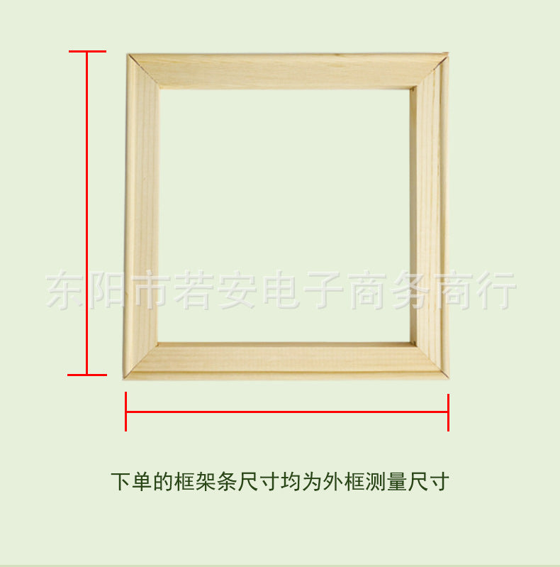 Pine Wood Frame for Oil Paintings and Crafts