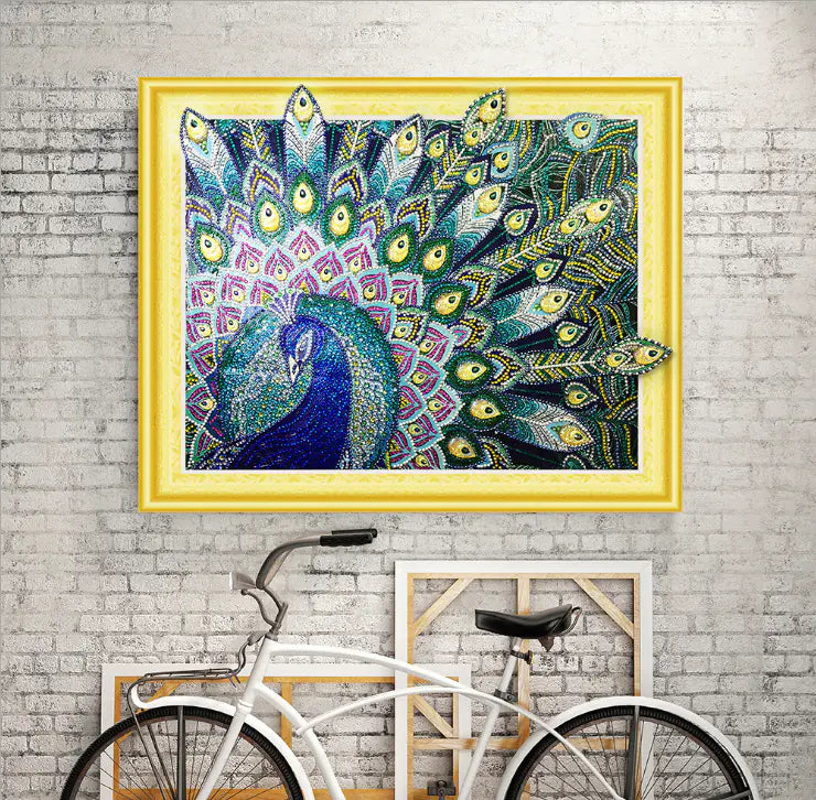 5D Diamond Painting - Peacock and Shaped Designs