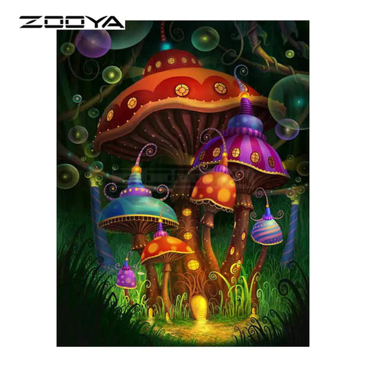 Colorful Mushroom Diamond Painting Wall Decor