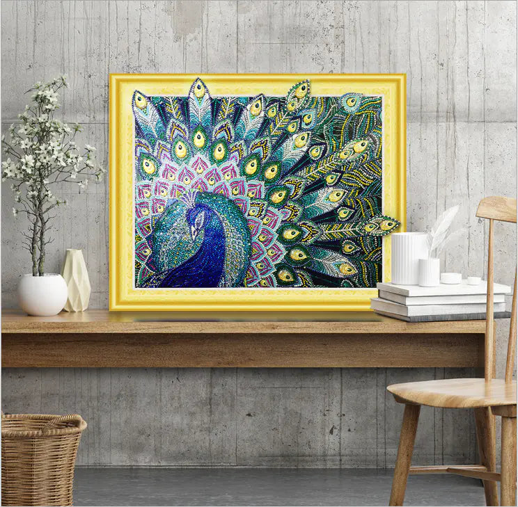 5D Diamond Painting - Peacock and Shaped Designs
