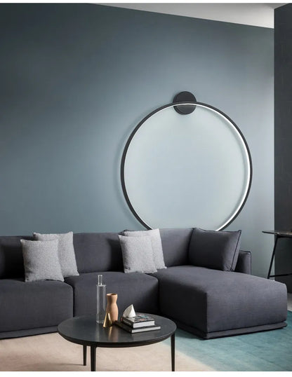 Round Modern Wall Lamp - Creative Bedside Design