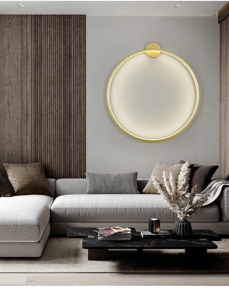 Round Modern Wall Lamp - Creative Bedside Design