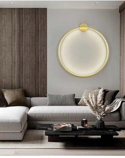 Round Modern Wall Lamp - Creative Bedside Design