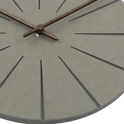 Wooden Wall Clock - Round Design for Living Room