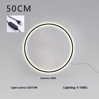 Round Modern Wall Lamp - Creative Bedside Design