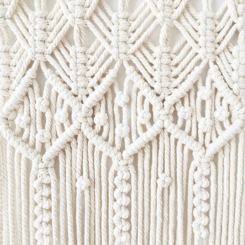 Custom Bohemian Woven Cotton Tassel Wall Tapestry