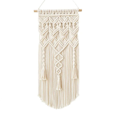Custom Bohemian Woven Cotton Tassel Wall Tapestry
