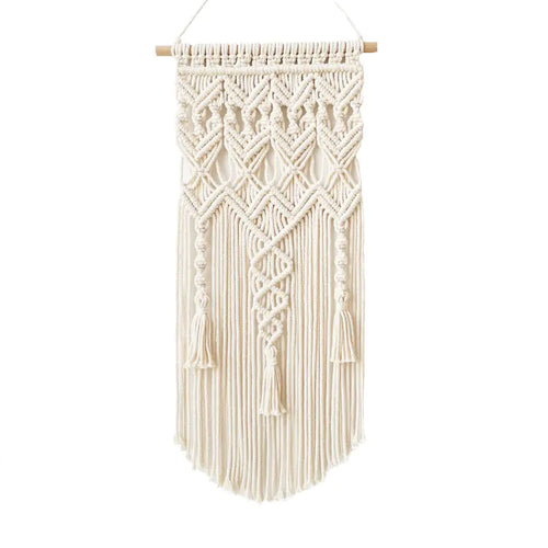 Custom Bohemian Woven Cotton Tassel Wall Tapestry