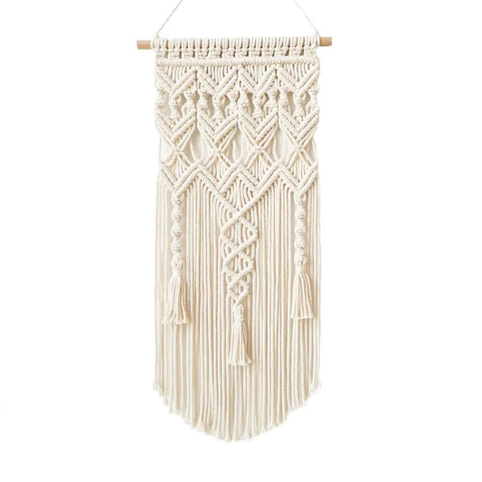 Custom Bohemian Woven Cotton Tassel Wall Tapestry