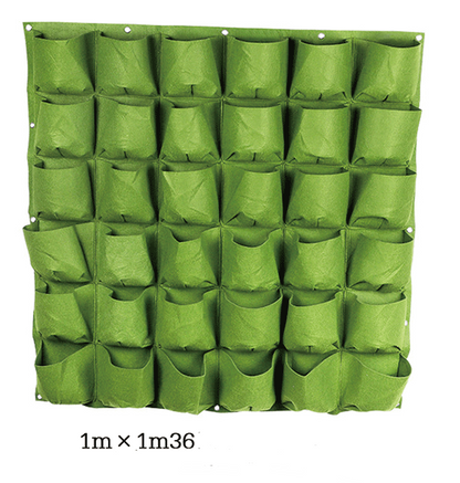 Felt Plant Wall Pocket - Vertical Green Wall Decor