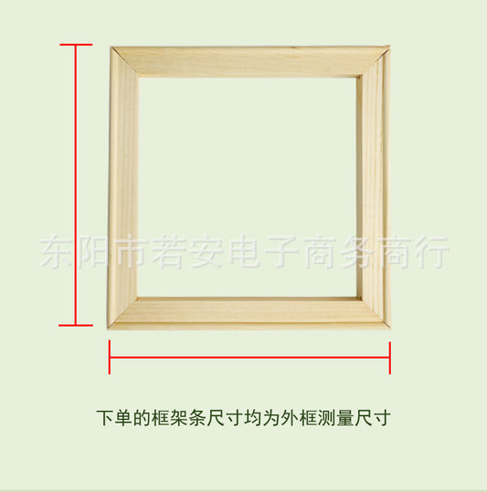 Pine Wood Frame for Oil Paintings and Crafts