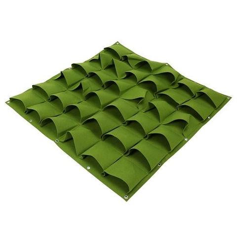 Felt Plant Wall Pocket - Vertical Green Wall Decor