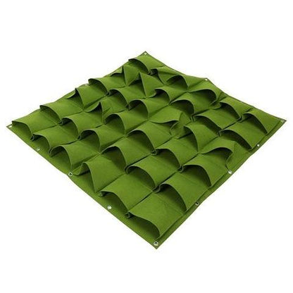 Felt Plant Wall Pocket - Vertical Green Wall Decor