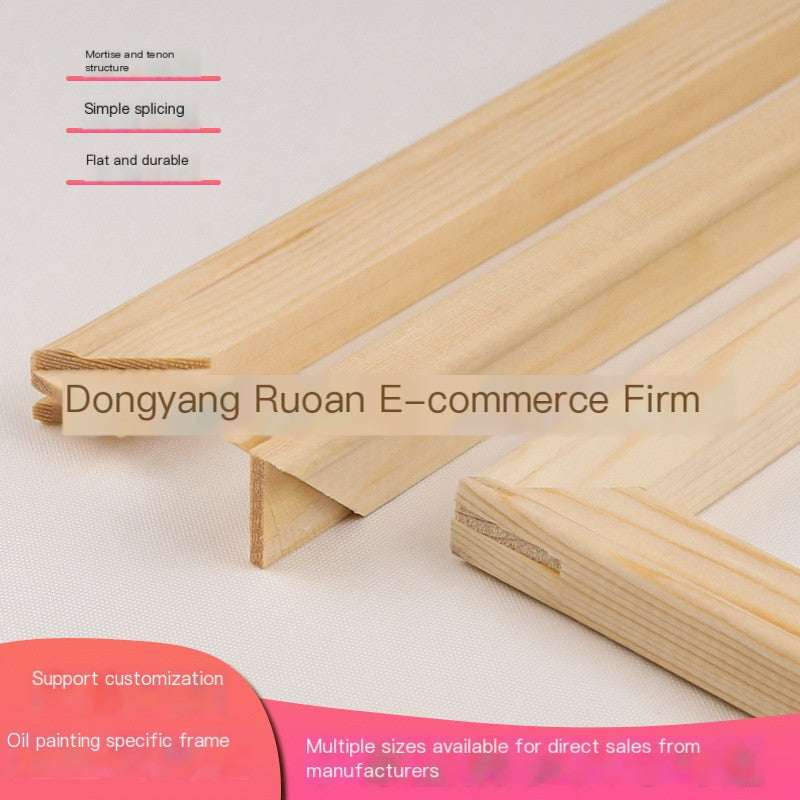 Pine Wood Frame for Oil Paintings and Crafts