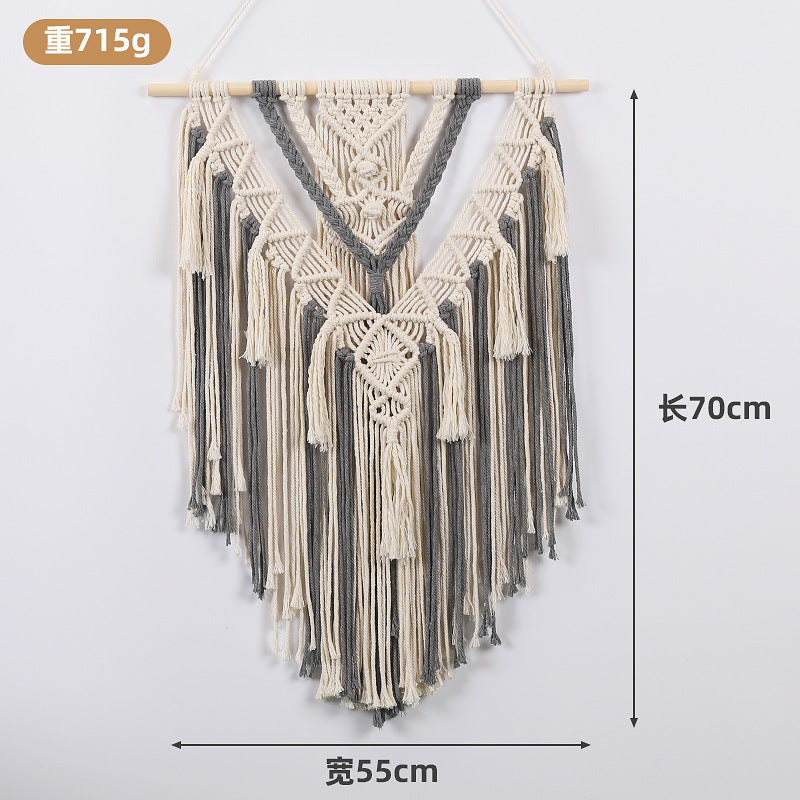Bohemian DIY Cotton Rope Tapestry Wall Decor