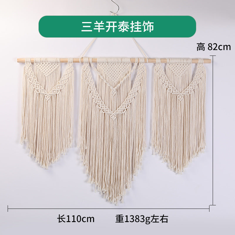 Bohemian DIY Cotton Rope Tapestry Wall Decor