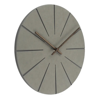 Wooden Wall Clock - Round Design for Living Room
