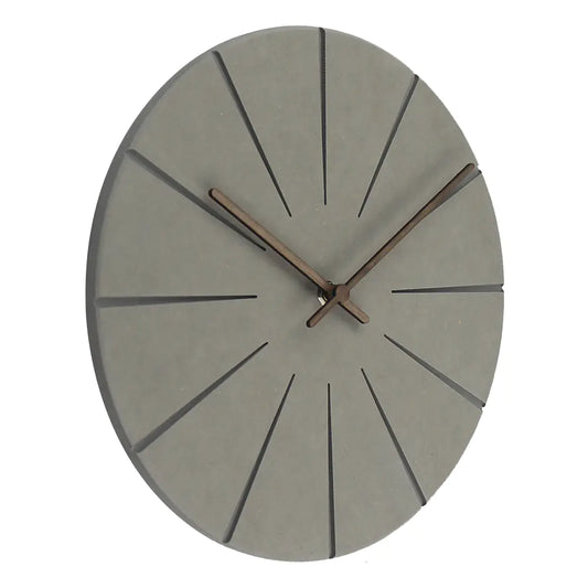 Wooden Wall Clock - Round Design for Living Room