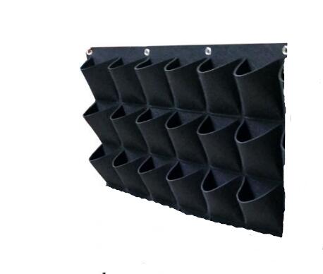 Felt Plant Wall Pocket - Vertical Green Wall Decor