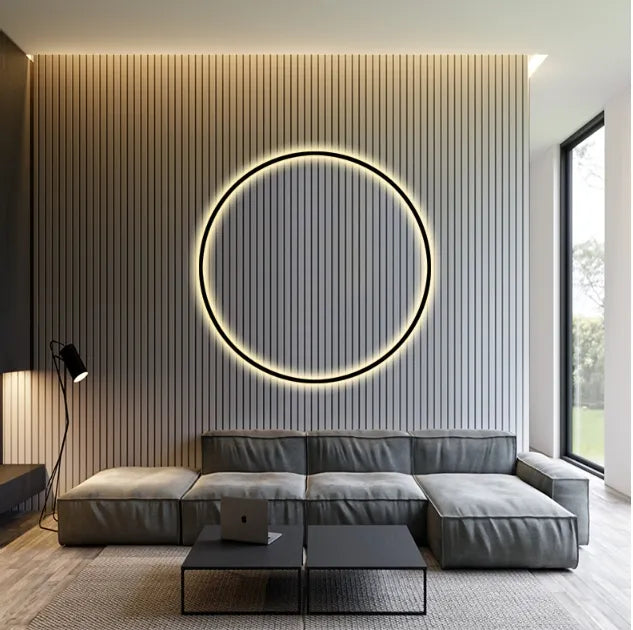 Round Modern Wall Lamp - Creative Bedside Design