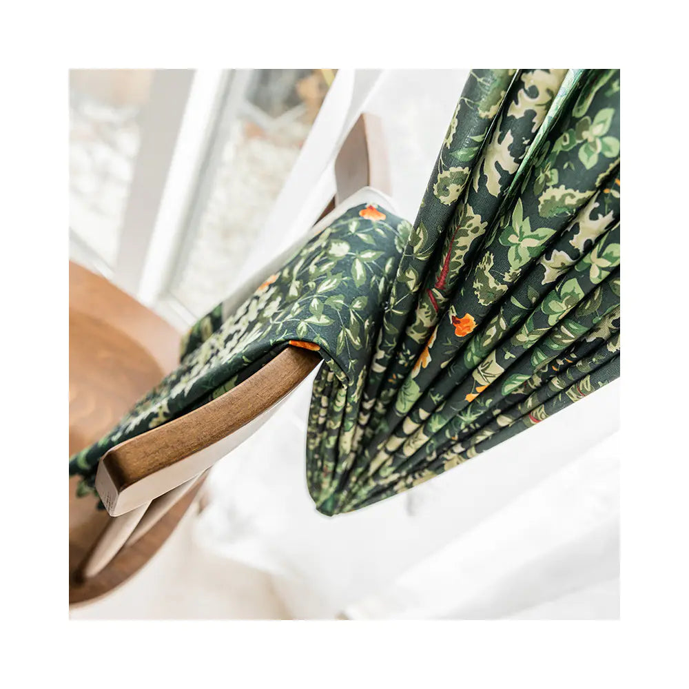 American Fresh Forest Green Plant Curtains