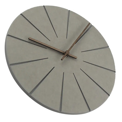 Wooden Wall Clock - Round Design for Living Room
